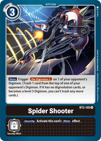 Image of Spider Shooter [BT2-105] [Release Special Booster Ver.1.0]