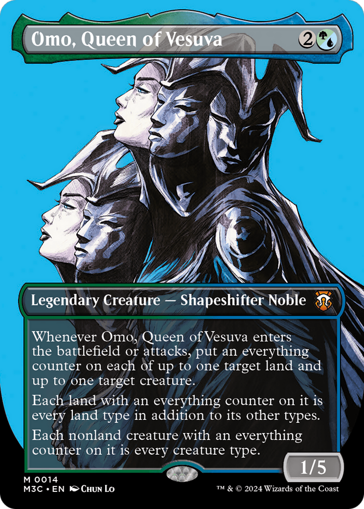 Image of Omo, Queen of Vesuva (Borderless) [Modern Horizons 3 Commander]