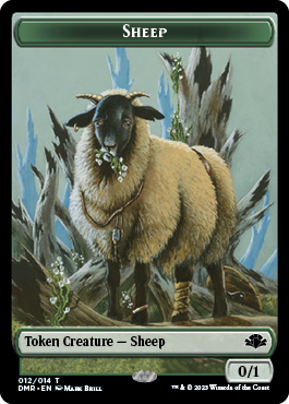 Image of Insect // Sheep Double-Sided Token [Dominaria Remastered Tokens]