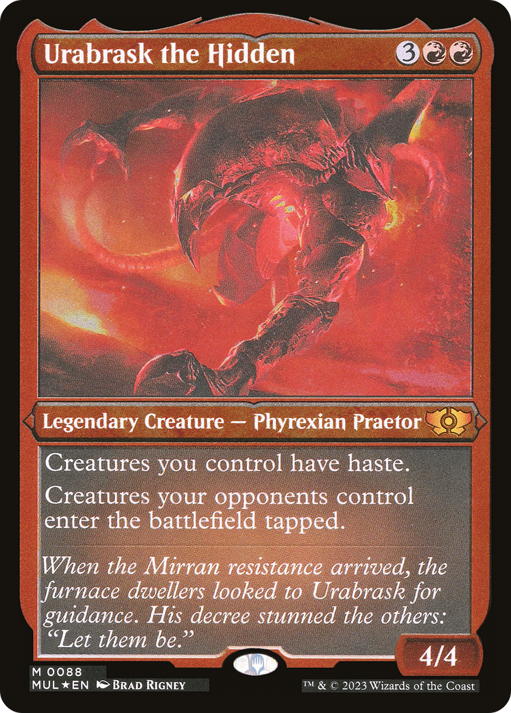 Image of Urabrask the Hidden (Foil Etched) [Multiverse Legends]