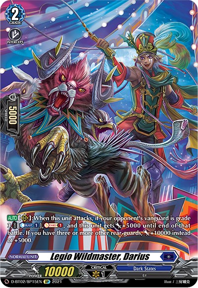 Image of Legio Wildmaster, Darius (D-BT02/SP15EN) [A Brush with the Legends]