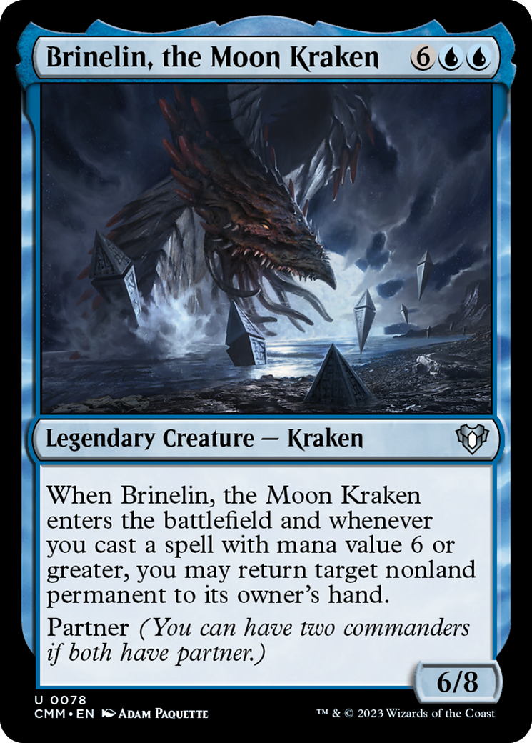 Image of Brinelin, the Moon Kraken [Commander Masters]