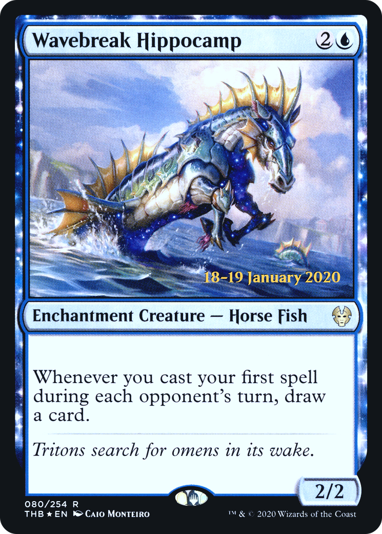 Image of Wavebreak Hippocamp [Theros Beyond Death Prerelease Promos]
