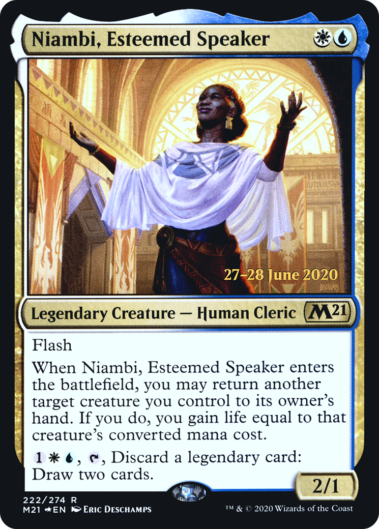 Image of Niambi, Esteemed Speaker [Core Set 2021 Prerelease Promos]