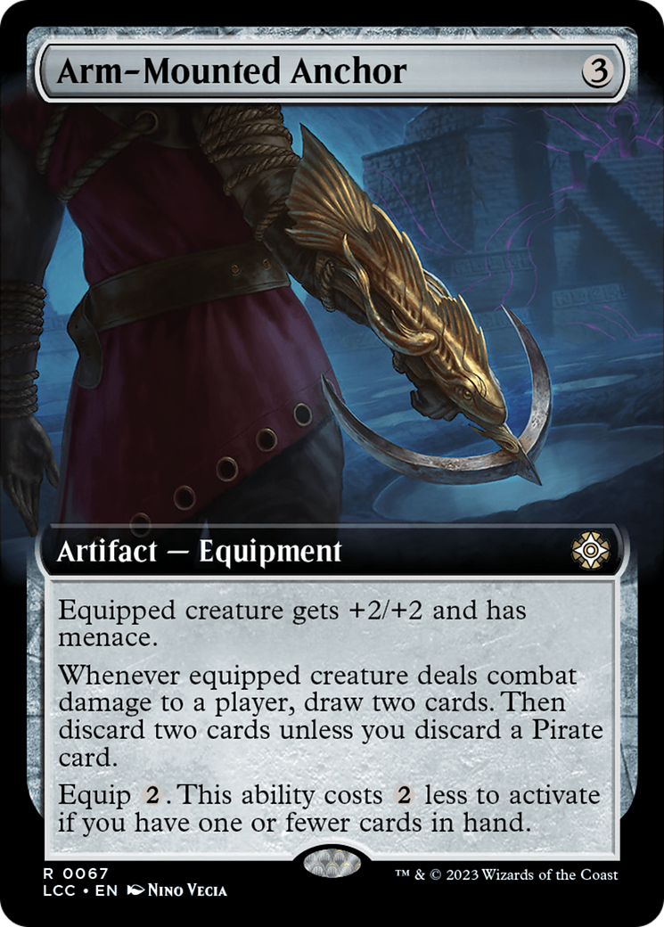 Image of Arm-Mounted Anchor (Extended Art) [The Lost Caverns of Ixalan Commander]