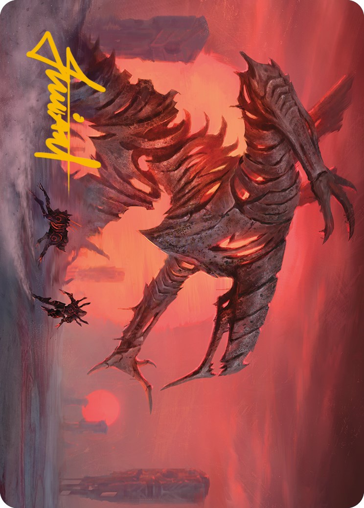 Image of Red Sun's Zenith Art Card (Gold-Stamped Signature) [Phyrexia: All Will Be One Art Series]