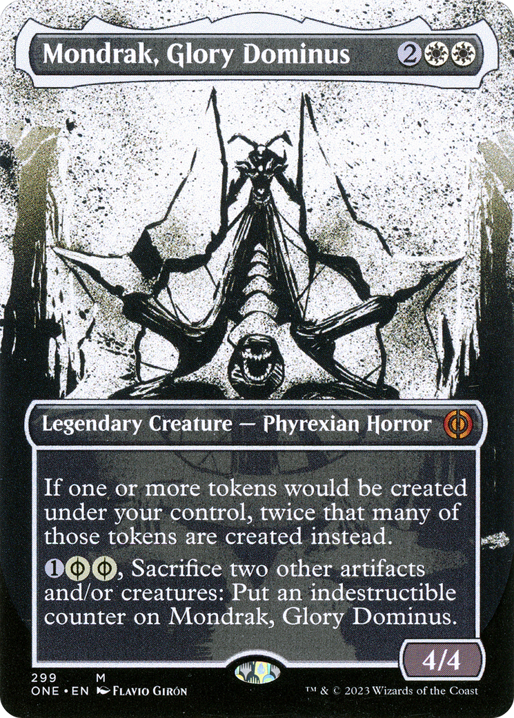 Image of Mondrak, Glory Dominus (Borderless Ichor) [Phyrexia: All Will Be One]