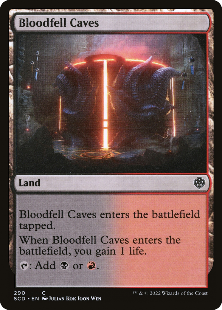 Image of Bloodfell Caves [Starter Commander Decks]