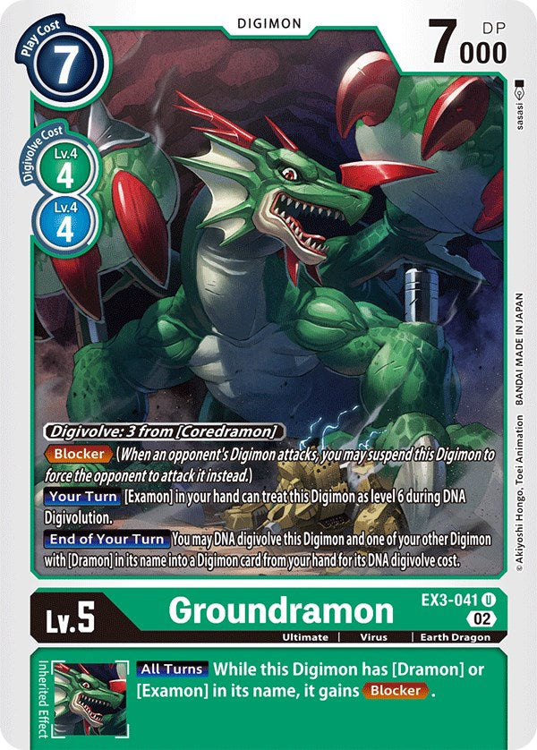 Image of Groundramon [EX3-041] [Draconic Roar]