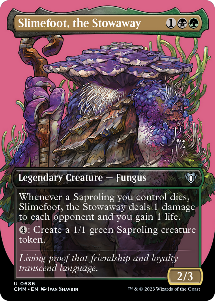 Image of Slimefoot, the Stowaway (Borderless Profile) [Commander Masters]