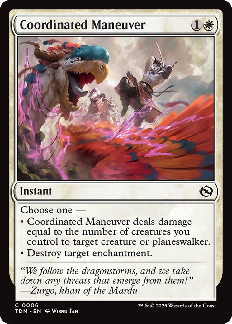 Image of Coordinated Maneuver [Tarkir: Dragonstorm]