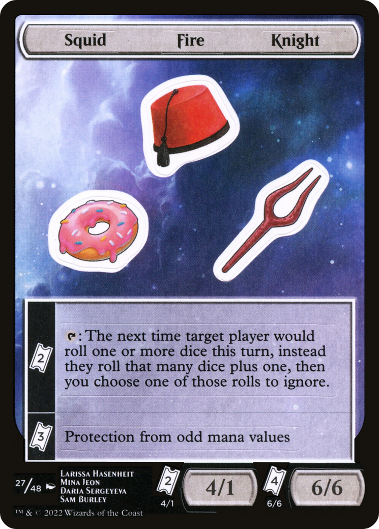 Image of Squid Fire Knight [Unfinity Stickers]