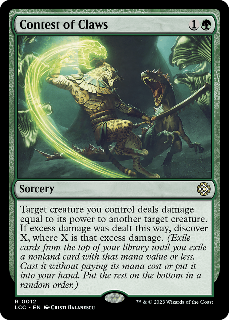 Image of Contest of Claws [The Lost Caverns of Ixalan Commander]