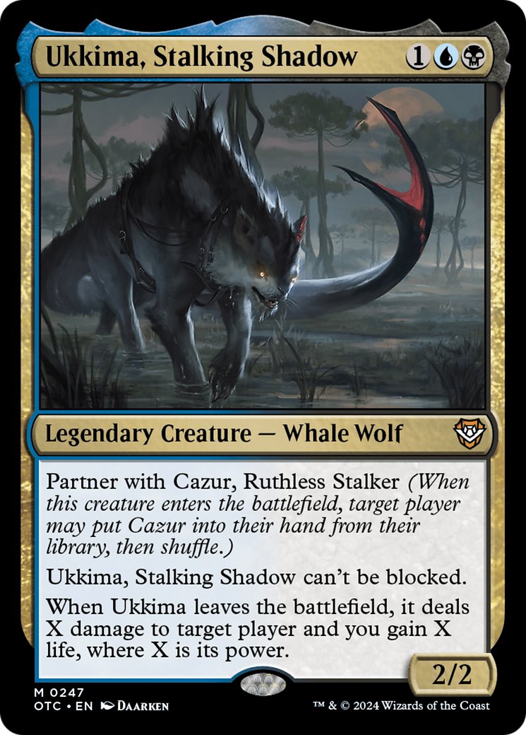 Image of Ukkima, Stalking Shadow [Outlaws of Thunder Junction Commander]