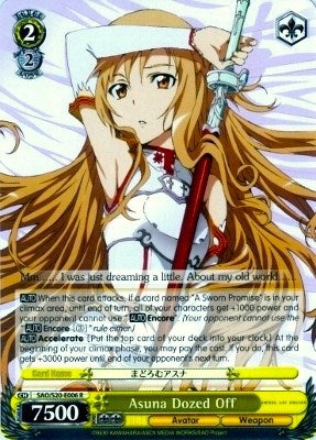 Image of Asuna Dozed Off (SAO/S20-E006 R) [Sword Art Online]