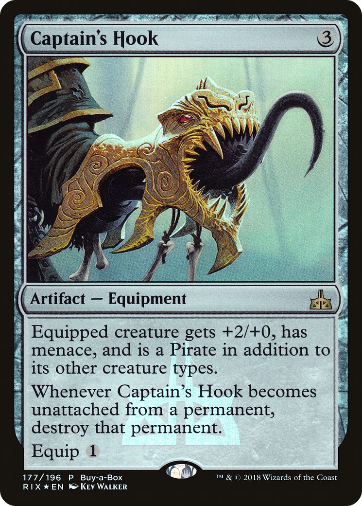 Image of Captain's Hook (Buy-A-Box) [Rivals of Ixalan Promos]