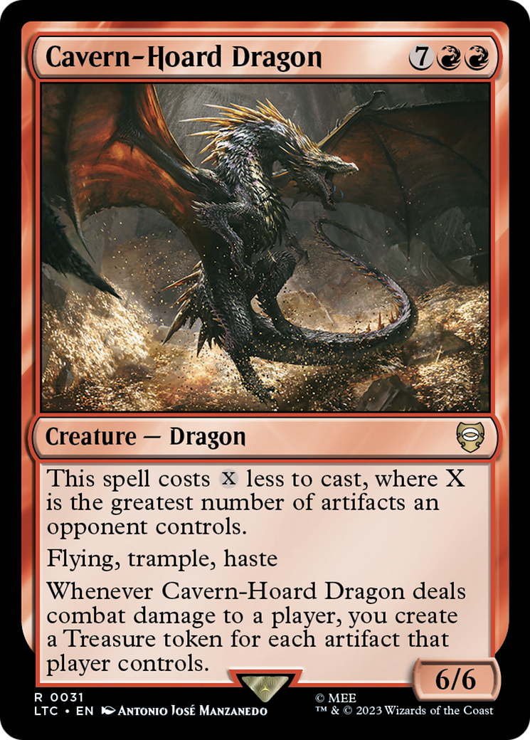 Image of Cavern-Hoard Dragon [The Lord of the Rings: Tales of Middle-Earth Commander]