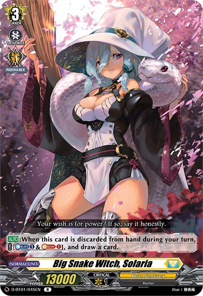 Image of Big Snake Witch, Solaria (D-BT01/045EN) [Genesis of the Five Greats]