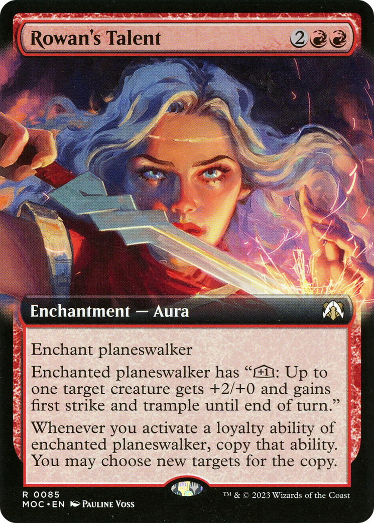 Image of Rowan's Talent (Extended Art) [March of the Machine Commander]