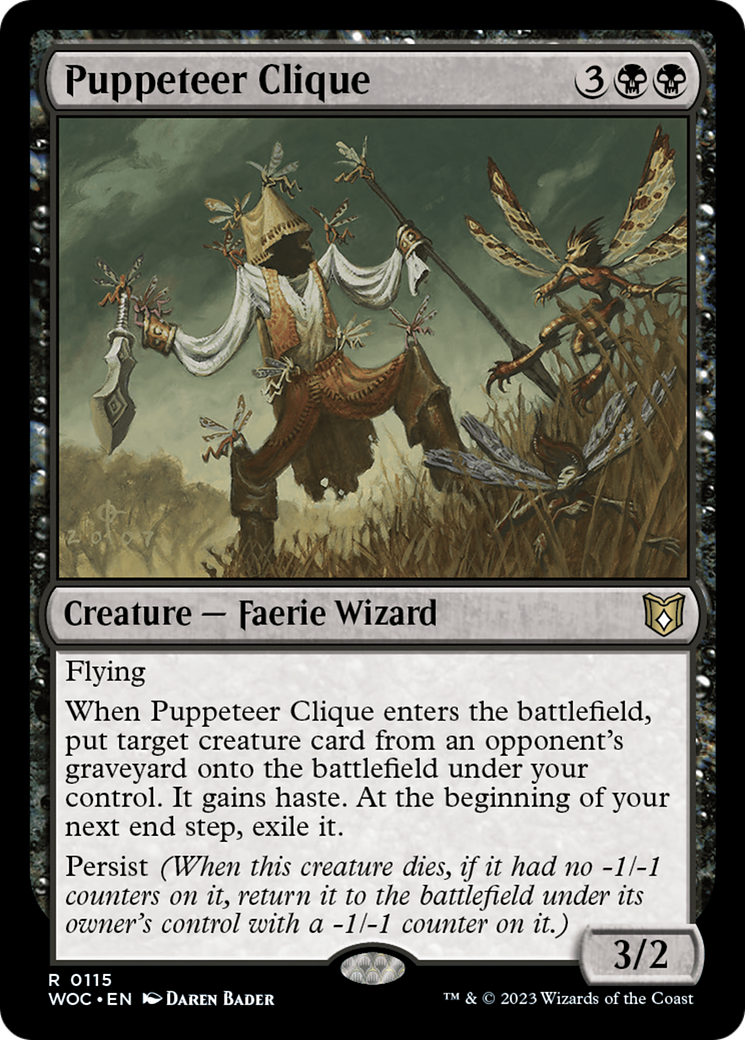 Image of Puppeteer Clique [Wilds of Eldraine Commander]