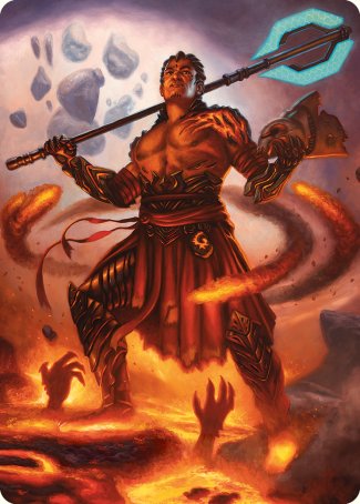 Image of Koth, Fire of Resistance Art Card [Phyrexia: All Will Be One Art Series]
