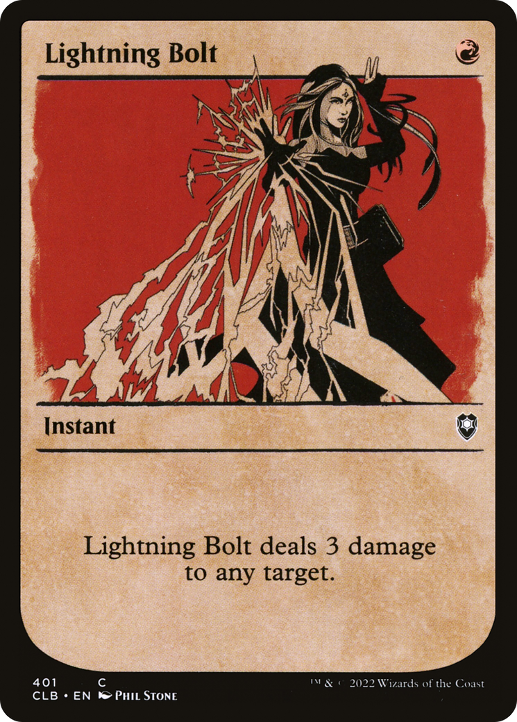 Image of Lightning Bolt (Showcase) [Commander Legends: Battle for Baldur's Gate]