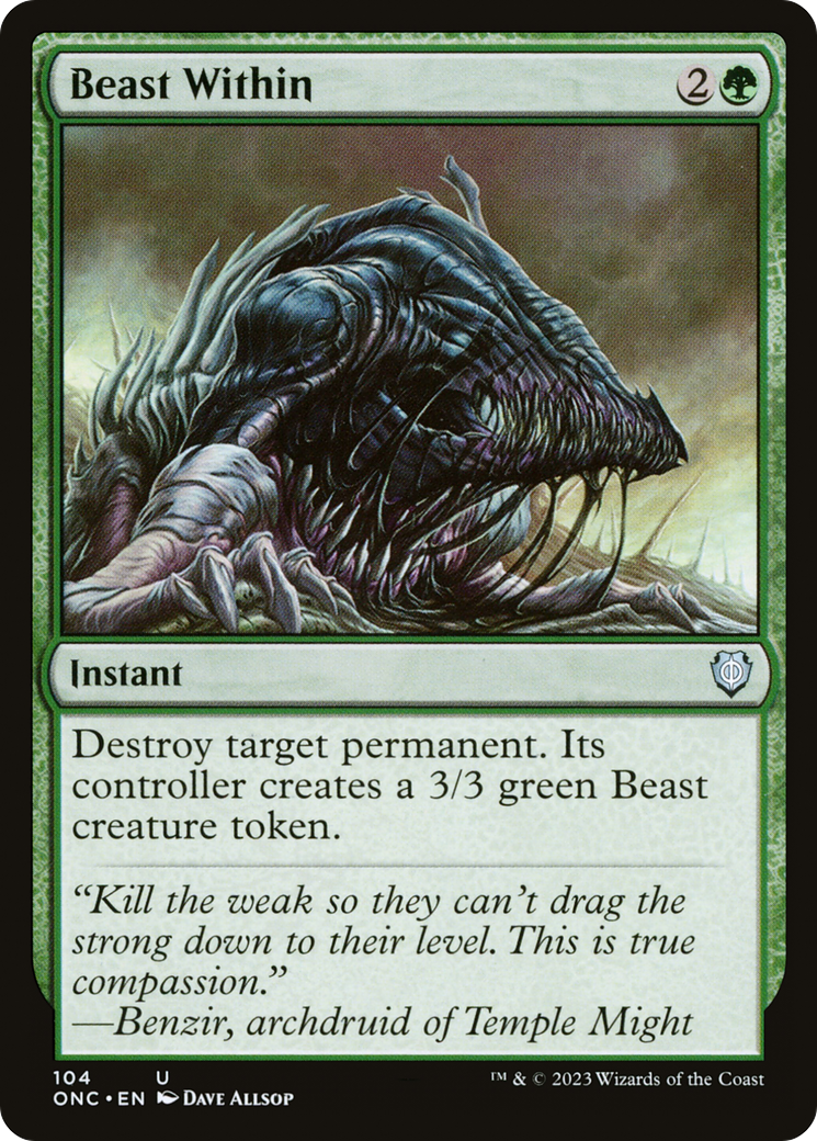 Image of Beast Within [Phyrexia: All Will Be One Commander]