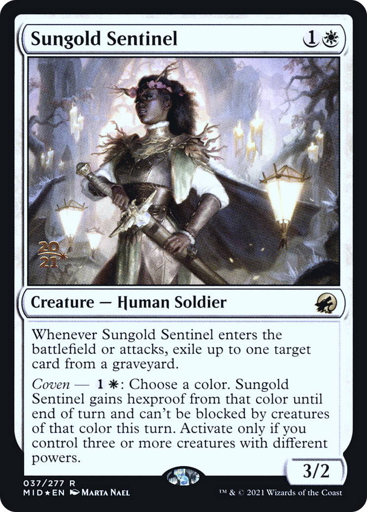 Image of Sungold Sentinel [Innistrad: Midnight Hunt Prerelease Promos]