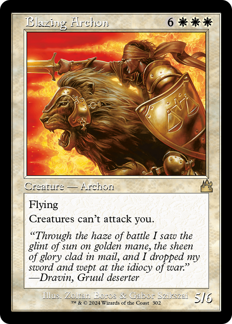 Image of Blazing Archon (Retro Frame) [Ravnica Remastered]