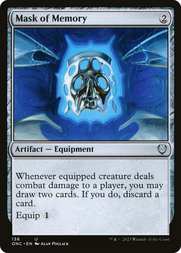 Image of Mask of Memory [Phyrexia: All Will Be One Commander]
