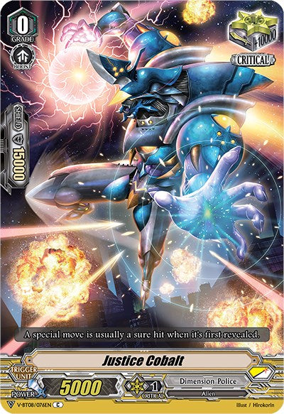 Image of Justice Cobalt (V-BT08/076EN C) [Silverdust Blaze]