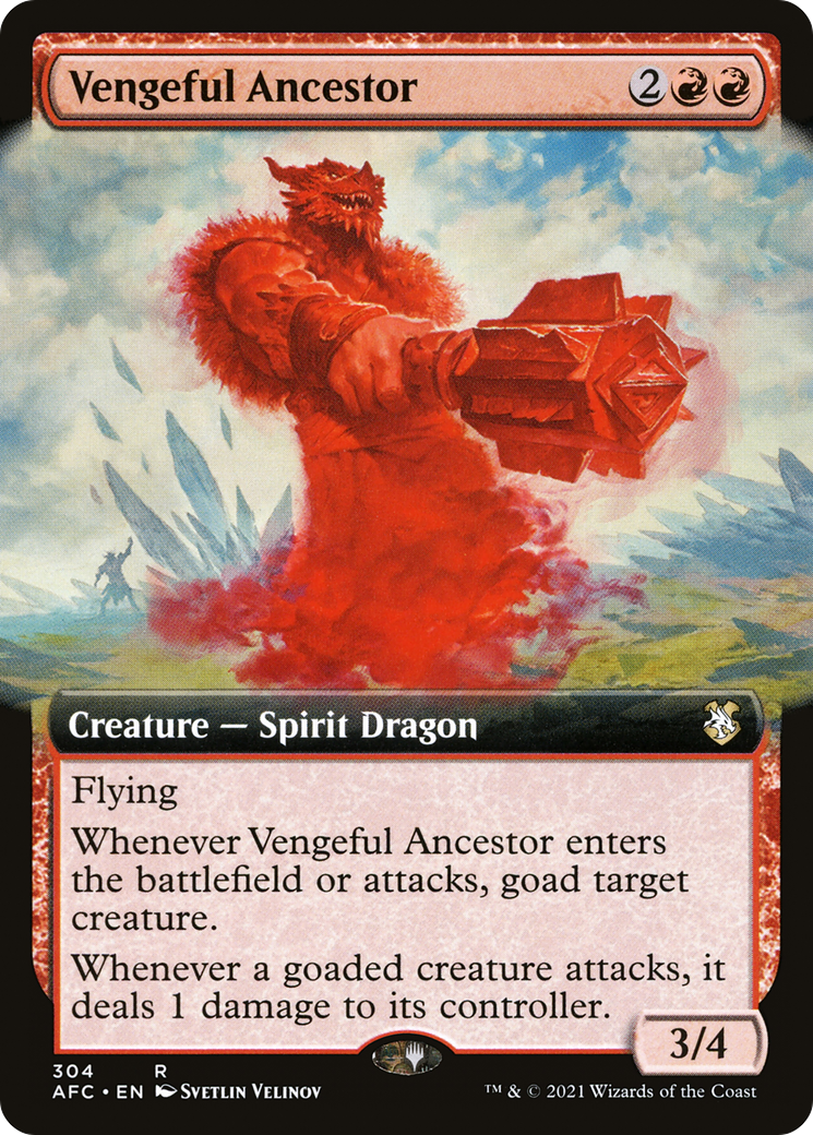 Image of Vengeful Ancestor (Extended Art) [Dungeons & Dragons: Adventures in the Forgotten Realms Commander]