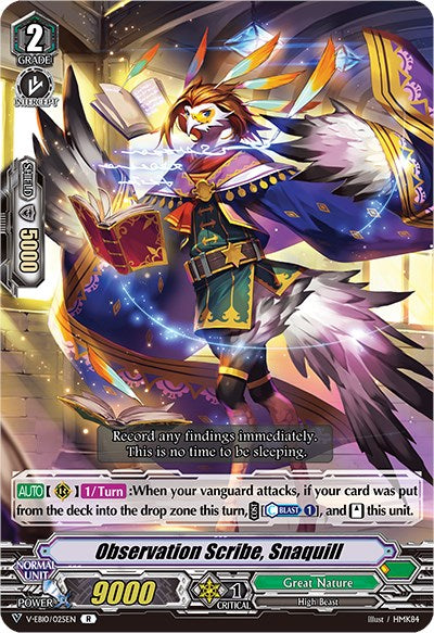 Image of Observation Scribe, Snaquill (V-EB10/025EN) [The Mysterious Fortune]