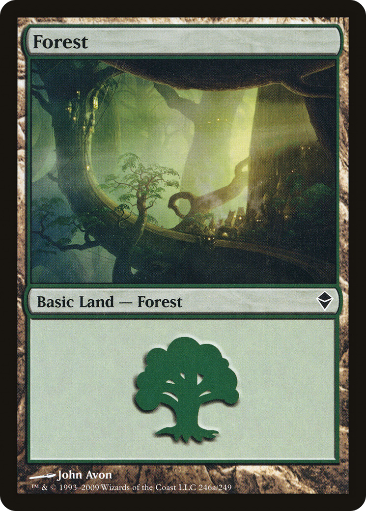 Image of Forest (246a) [Zendikar]