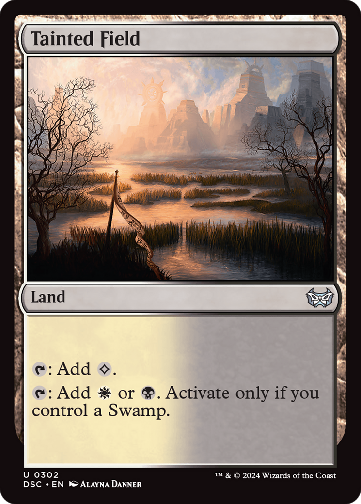 Image of Tainted Field [Duskmourn: House of Horror Commander]