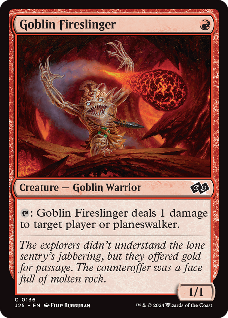 Image of Goblin Fireslinger [Foundations Jumpstart]