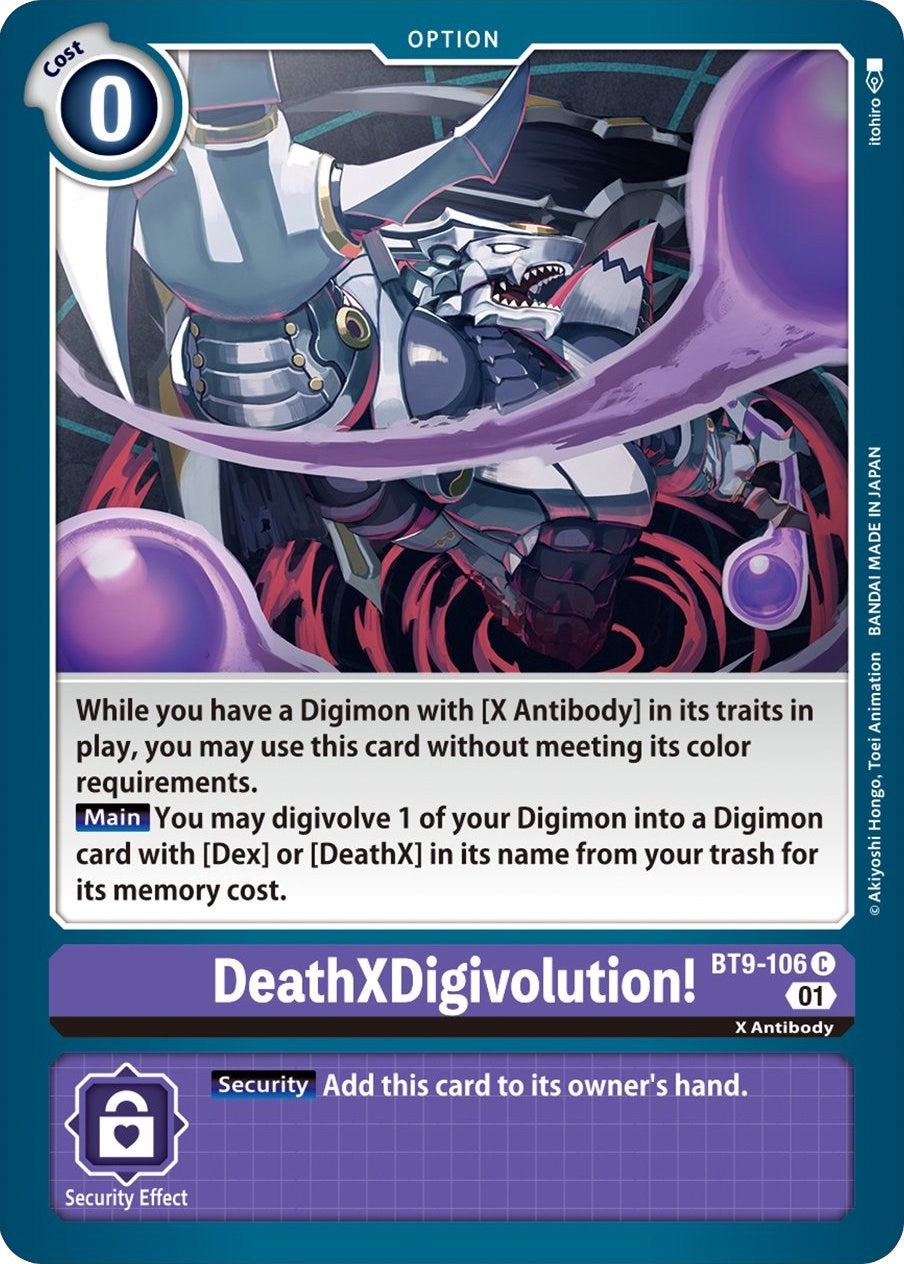 Image of DeathXDigivolution! [BT9-106] [X Record]