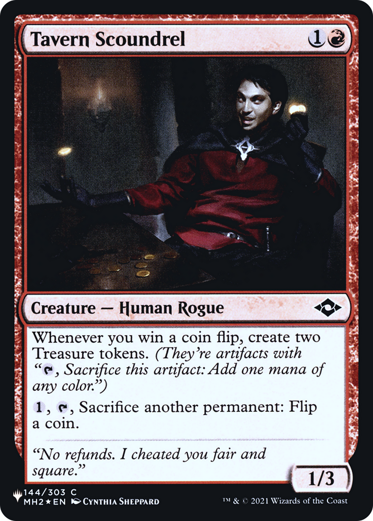Image of Tavern Scoundrel [Secret Lair: Heads I Win, Tails You Lose]