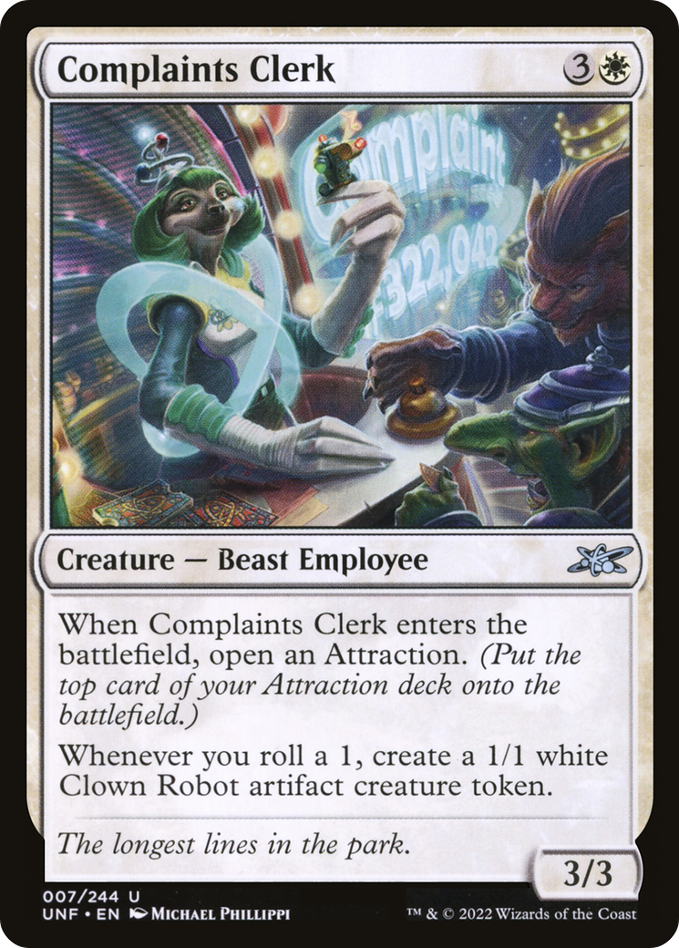 Image of Complaints Clerk [Unfinity]