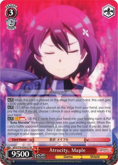 Image of Atrocity, Maple (BFR/S78-E063S SR) [BOFURI: I Don't Want to Get Hurt, so I'll Max Out My Defense]