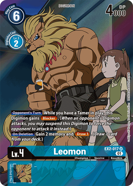 Image of Leomon [EX2-017] (Alternate Art) [Digital Hazard]