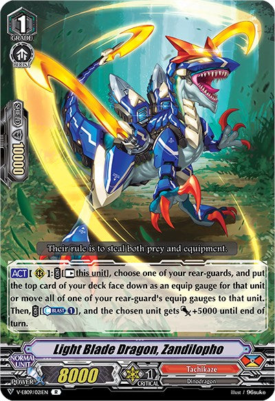 Image of Light Blade Dragon, Zandilopho (V-EB09/021EN) [The Raging Tactics]