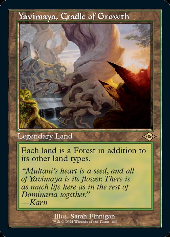 Image of Yavimaya, Cradle of Growth (Retro Foil Etched) [Modern Horizons 2]