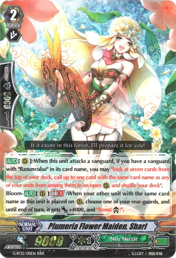 Image of Plumeria Flower Maiden, Sharl (G-BT12/011EN) [Dragon King's Awakening]