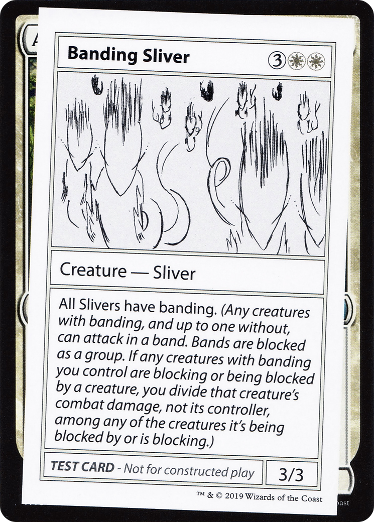 Image of Banding Sliver (2021 Edition) [Mystery Booster Playtest Cards]