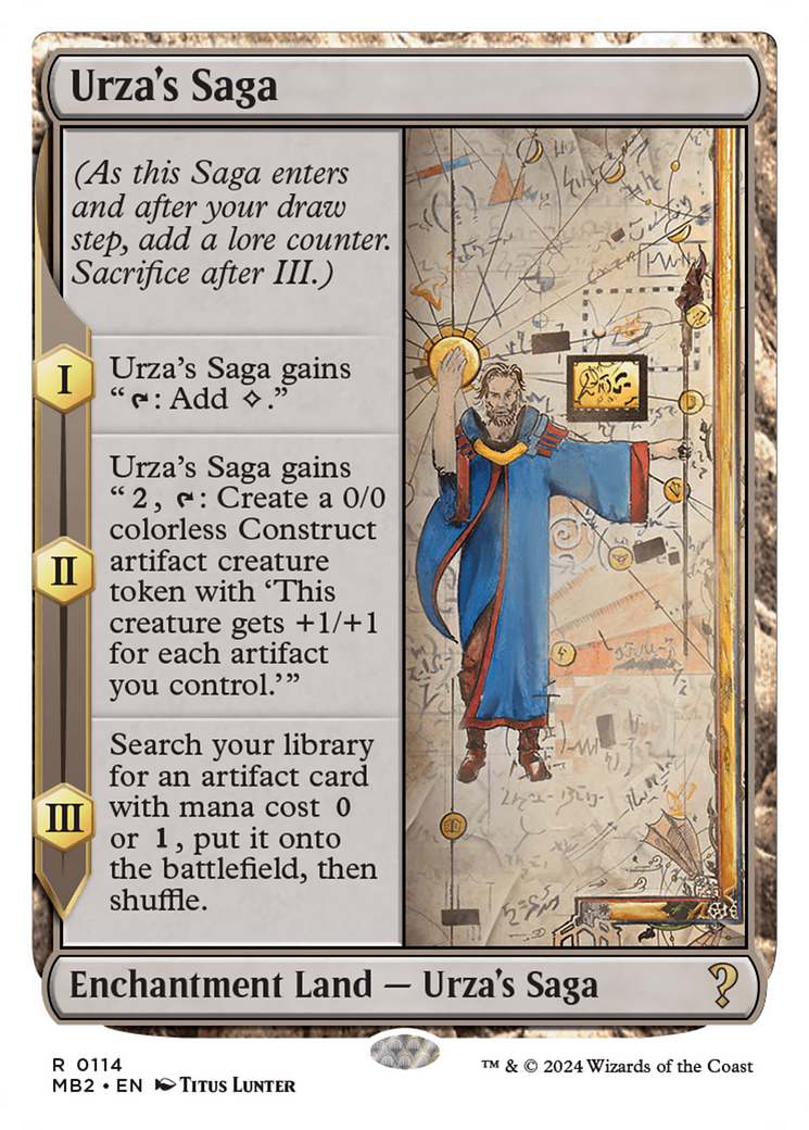 Image of Urza's Saga (White Border) [Mystery Booster 2]
