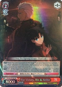 Image of For Victory, Rin & Archer (FS/S34-TE18S SR) [Fate/Stay Night [Unlimited Blade Works]]