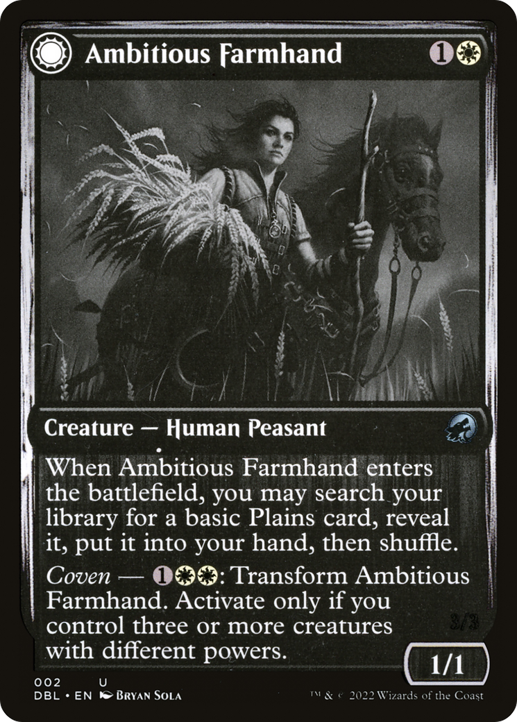 Image of Ambitious Farmhand // Seasoned Cathar [Innistrad: Double Feature]