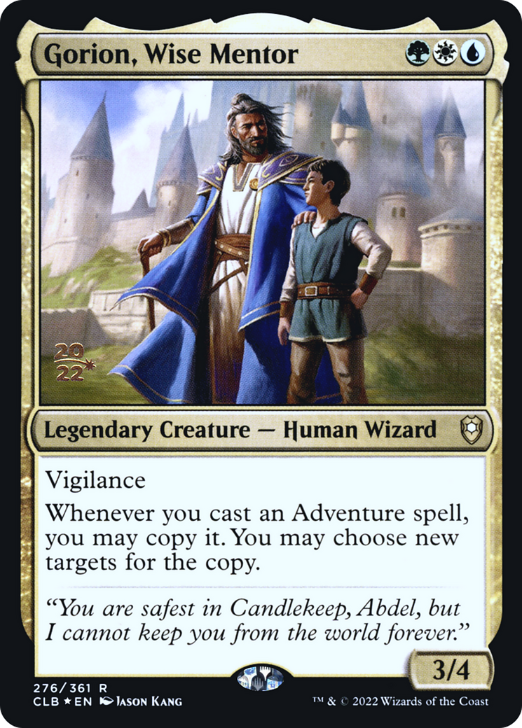 Image of Gorion, Wise Mentor [Commander Legends: Battle for Baldur's Gate Prerelease Promos]