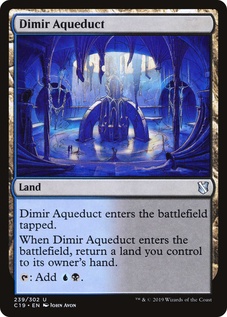 Image of Dimir Aqueduct [Commander 2019]